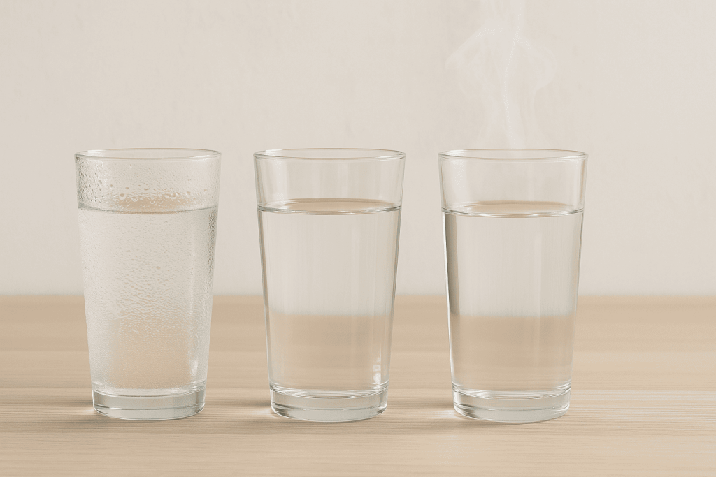 Какая вода полезнее — холодная, тёплая или горячая? Расскажем, как температура воды влияет на здоровье, пищеварение и энергию.