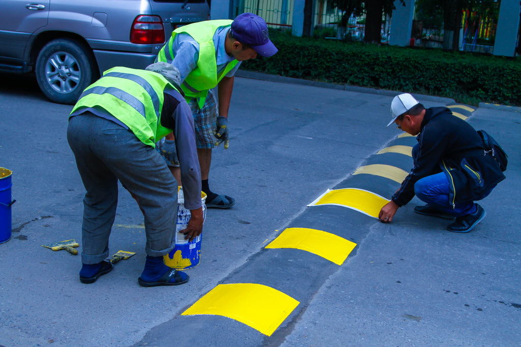 Где в Бишкеке ставят лежачих полицейских