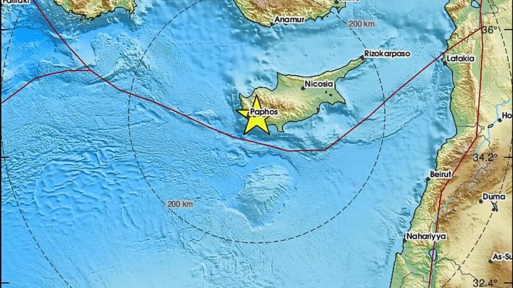 Землетрясение на Кипре: все подробности на сейчас