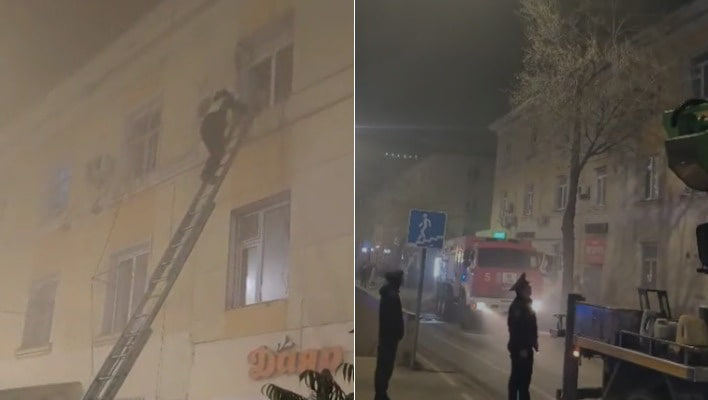 Пожар в жилом доме в Бишкеке: как развивались события Пожар в жилом доме в Бишкеке: развитие событий