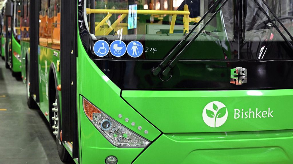 В Бишкеке запустили электробус № 2 вместо троллейбуса В Бишкеке запустили электробус № 2: схема маршрута