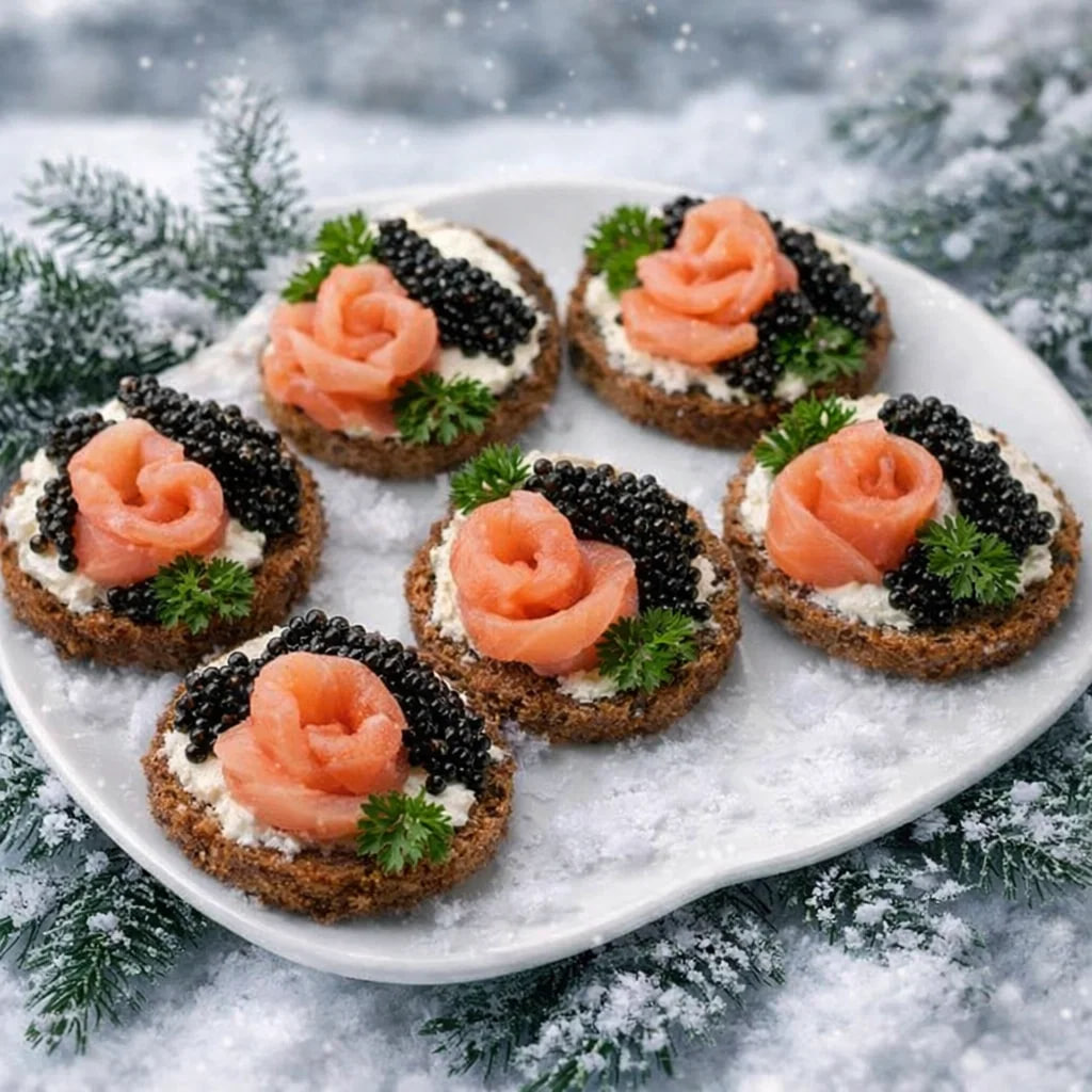 Праздничные канапе и брускеты к Новому году: ТОП лучших