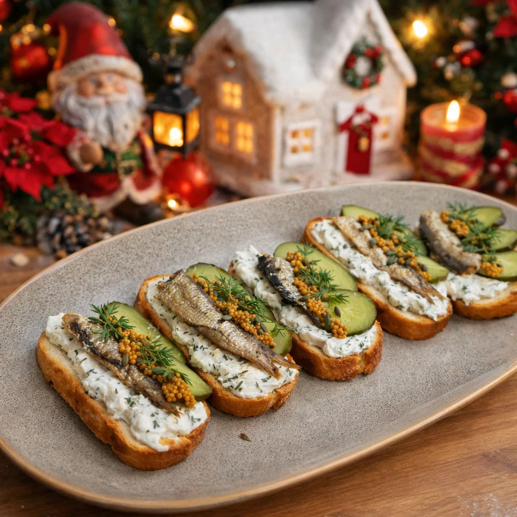 Праздничные канапе и брускеты к Новому году: ТОП лучших