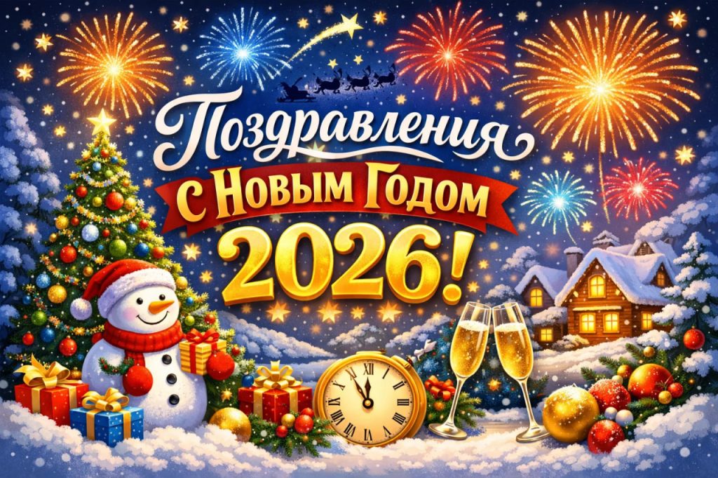 Лучшие и теплые пожелания с Новым годом 2026 для всех