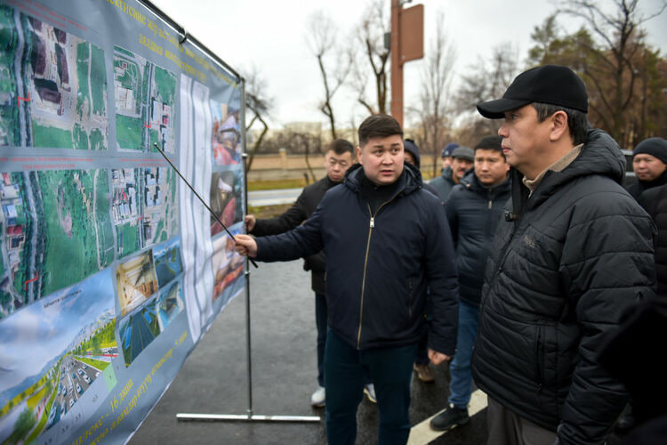 В Бишкеке строят подземные переходы на пр. Айтматова