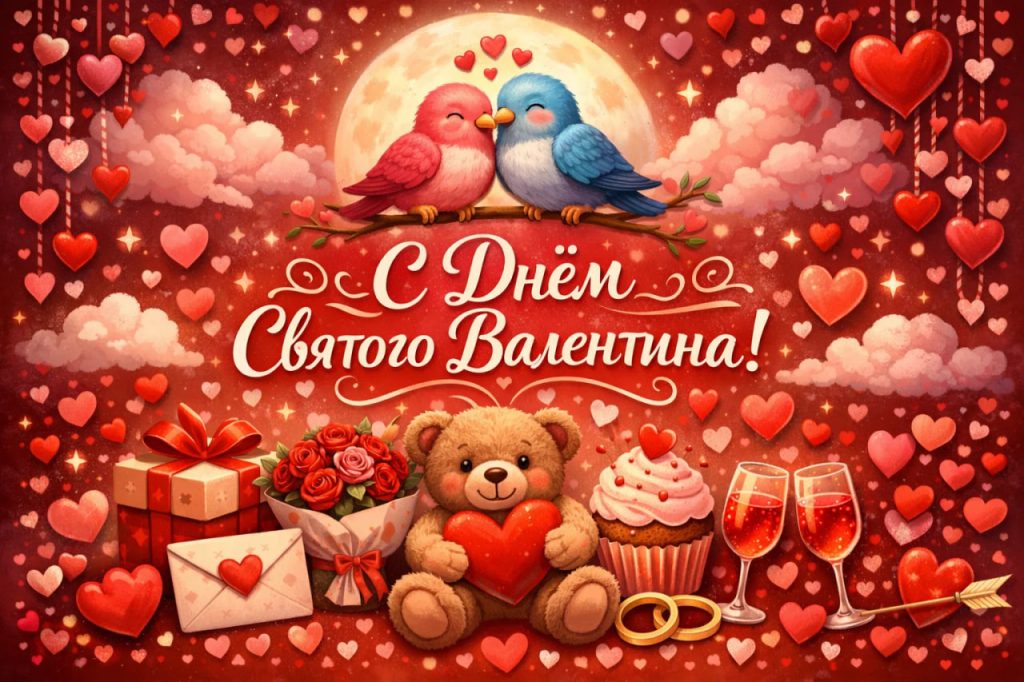 День всех влюбленных 2026: поздравления в картинках и СМС