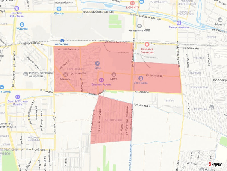 Где в Бишкеке отключат воду 12 марта 2026: улицы, время