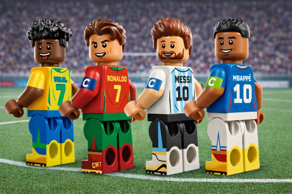 LEGO выпустила серию к ЧМ-2026: реклама с Месси и Роналду