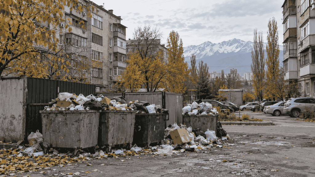 Куда жаловаться на мусор во дворе в Бишкеке в 2026 году: контакты «Тазалык», онлайн-обращение через «Түндүк», фотофиксация, документы и сроки.